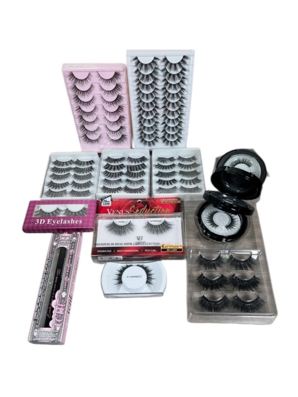Full Strip Bold Glam False Lash & Glue Eyeliner Bundle